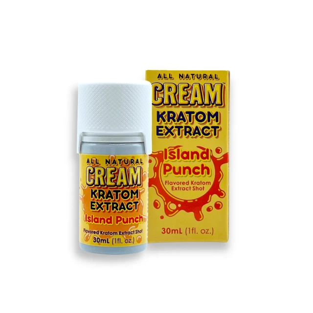 Cream Kratom Extract Flavored Island Punch Shot 150mg 30ml