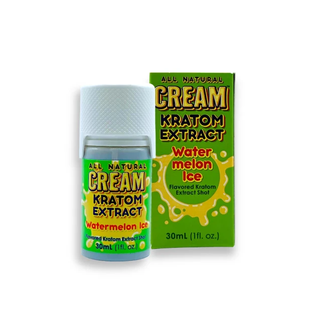 Cream Kratom Extract Flavored Watermelon Ice Shot 150mg 30ml